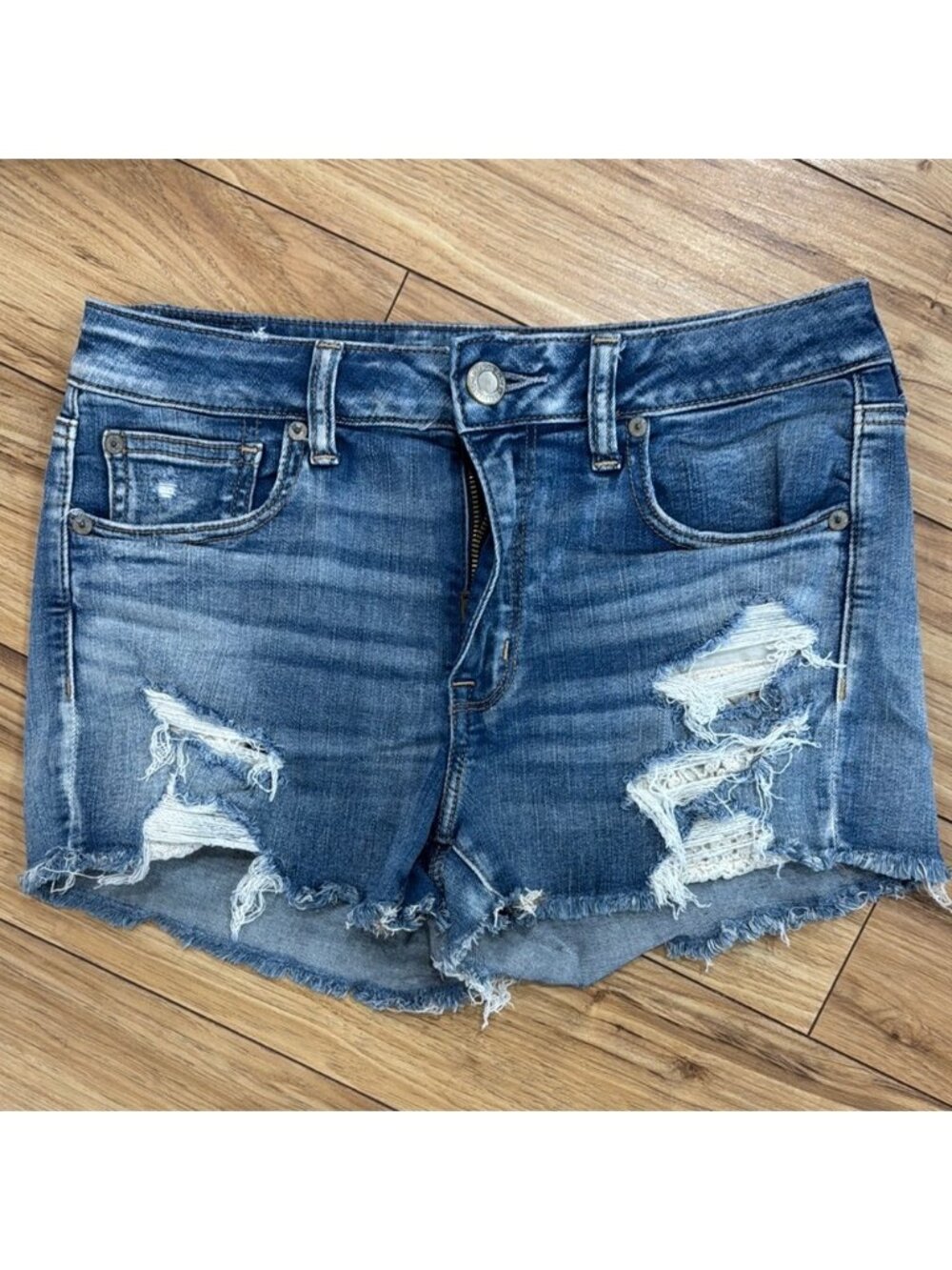 Blue Denim Shorts
